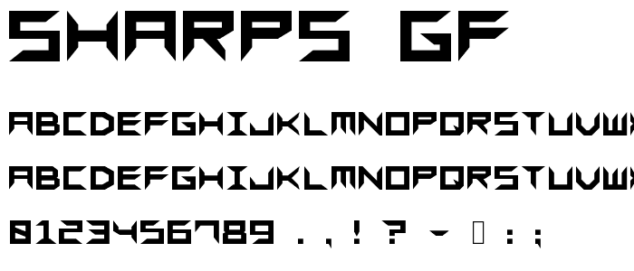 Sharps GF font